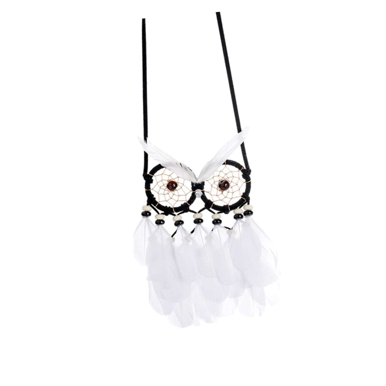 Ciieeo Owl Dream Catcher Valentine’s Catcher Pendant Valentines Dreamcatcher Hanging Pendant Decoration for Bedroom Home Decor
