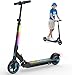 EVERCROSS EV06C Elektroscooter, 6,5'' Faltbarer E Scooter für Kinder 6-12 Jahren, 150 W Motor & 3 Gänge & 2600 mAh & 76-96cm Höhe, LED Display, Bunte Leuchten, Leichter Elektroroller Kinder Blau
