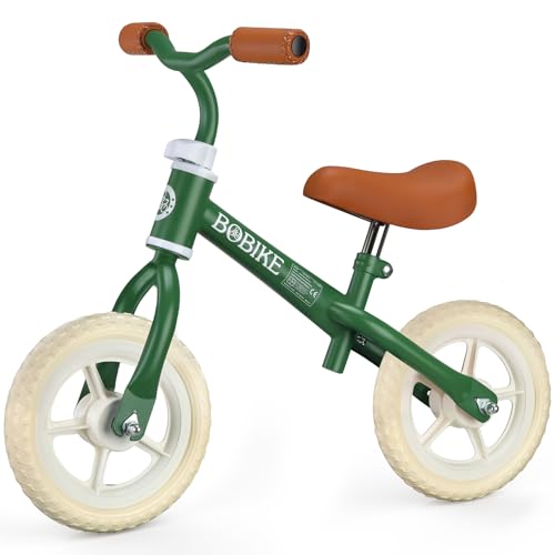 Itslife Bicicleta sin Pedales para Niños de 1.5 a 4 Años, Juguetes Bebés de 18 Meses, Bici Bebe Ultraligero, Asiento y Volante Ajustables, Regalo Niños y Niñas Cumpleaños Navidad, Verde