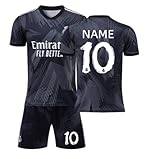 ELDEEZ Personalisiertes Real Madrid Football Trikot Kinder Erwachsene Fussball Trikots & Shorts mit GRATIS Name Nummer Fußball Trikot Geschenke für Jungs