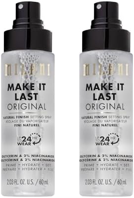 Milani Setting Spray + Primer, Make It Last Original Natural Finish 2-Pack