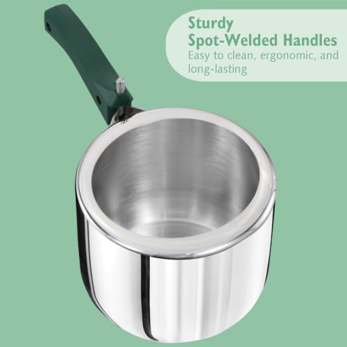 Image of Hawkins 3 Litre Quik Stainless Steel Tall Pressure Cooker | 2X Faster Cooking, 50% Fuel Saving, Multi-Cooktop Compatible | Gas & Induction | Guaranteed for 5 year | Silver (QSP3T)