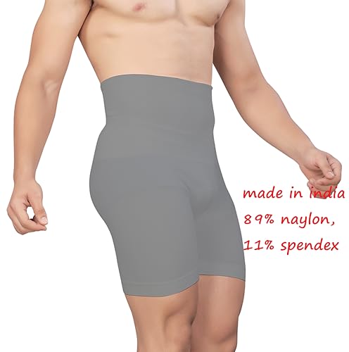 Image of Tummy Tucker Men Shapewear for Control Seamless High Waist Slimming Underwear Body Shaper Boxer Stomach Fitness for Exercise & Workout Briefs