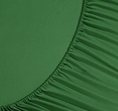 Elegant Comfort Luxury Soft Bed Sheets 1500 Premium Hotel Quality Microfiber Softness Wrinkle and Fade Resistant (6-Piece) Bedding Set, Queen, Hunter Green