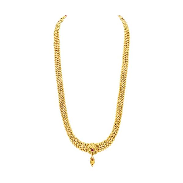 Peora Traditional Gold Plated Maharani Haar Bridal Jewellery Set Gift for Women - Image 7
