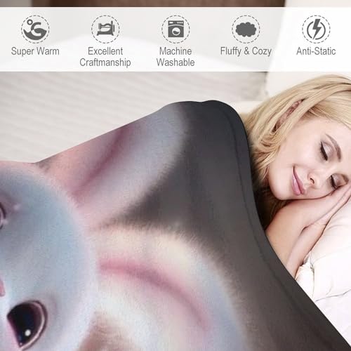 Manta de conejo para sofá que abraza con suavidad 6