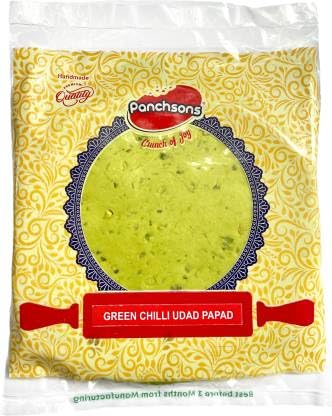 Green Chilli Udad Masala Papad | Handmade & Fresh | 400 Grams | Crunchy & Spicy Home Snack | (B0CV3DMVFQ) Amazon Price History, Amazon Price Tracker