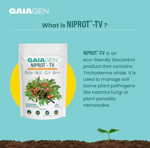 Image of Niprot TV | Trichoderma Viride | Improves Root Growth & Plant Health | Develops Resistance To Diseases & Pests | Controls Fungal and Bacterial Diseases | Trichoderma for Farms & Gardens-1kg