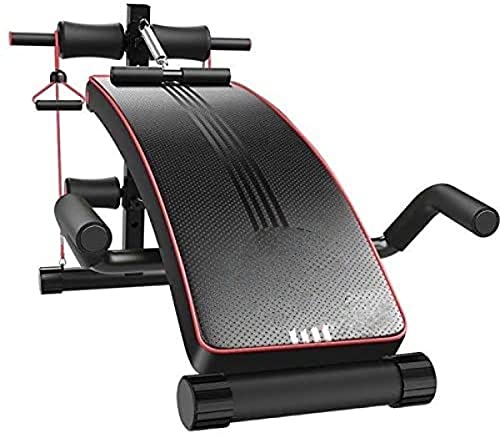 ULTIMAXHeavy Duty Sit Up Exercise Bench with Pull up Spring Resistance Band And Push Up Bars