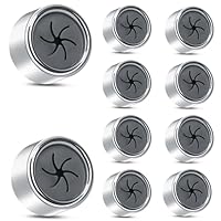 Alyvisun 10Pcs Self Adhesive Tea Towel Holders, Strong Grip Towel Hooks Stick on Wall, Push in Suction Tea Towel Holders for Kitchens and Bathroom, No Drilling