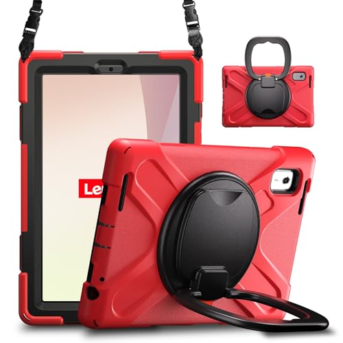 Coque robuste Lenovo Tab M9 TB-310FU protection intégrale 360 degrés silicone rouge