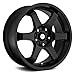 Focal X 16 Black Wheel / Rim 5x4.5 with a 42mm Offset and a 73 Hub Bore. Partnumber 421-6718B+42