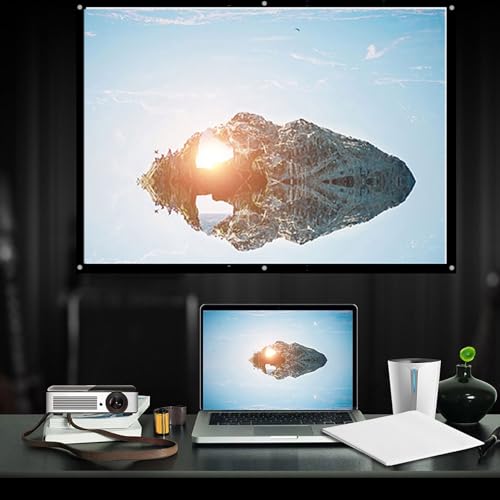 Pantalla de proyección plegable portátil 84 pulgadas miniatura 5