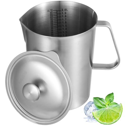 Jarra 2L Acero Inoxidable con Tapa y Medidor Dual miniatura 1