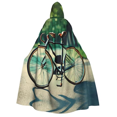 Cape à capuche vélo cosplay 190cm pour bal masqué et grand festival