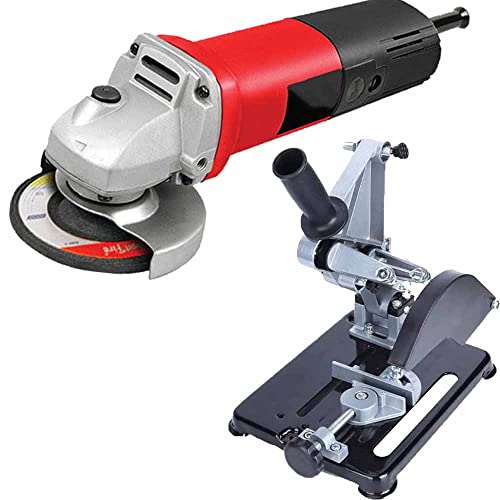 Image of MLD 11000r /min 220V 850W Power Tools Electric Corded Angle Grinder Machine With Universal Cutting 45 Degree Adjustment Stand Holder 100 125mm aluminium base (Disc size : 4 inch, 850watt)