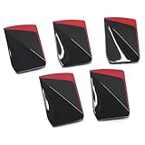 Volkswagen 5H0071214E Felgen-Insert Design Blende Red Blade schwarz/rot *** nur für Facelift *** nur für Original VW Aluminiumfelge Leeds 7.5Jx18 ***