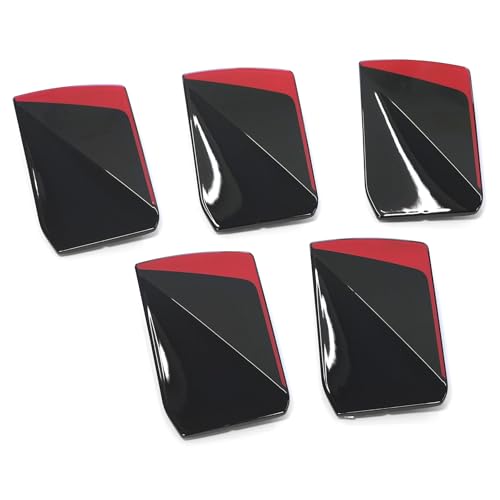 Volkswagen 5H0071214E Felgen-Insert Design Blende Red Blade schwarz/rot *** nur für Facelift *** nur für Original VW Aluminiumfelge Leeds 7.5Jx18 ***