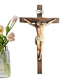 Generisch Jesus Deko Für Zuhause - 24,4 cm Resin Figur - Jesus Statue - Für Zuhause Wand Tisch Bücherregal Kirche Innendeko Weihnachtsdekoration Osterdekoration