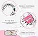 Puroma Keyed Padlock with 2 Keys Alike, 1.1 Inch Locker Lock 40mm Heavy-Duty Locks for Gate Fence Hasp Cabinet Toolbox School Gym Locker (Pink)