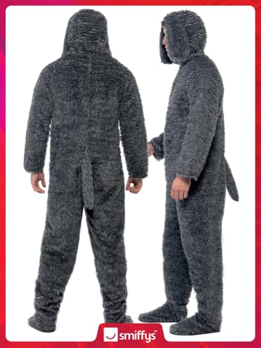 Smiffys Fluffy Dog Costume, Grey Halloween und Karneval