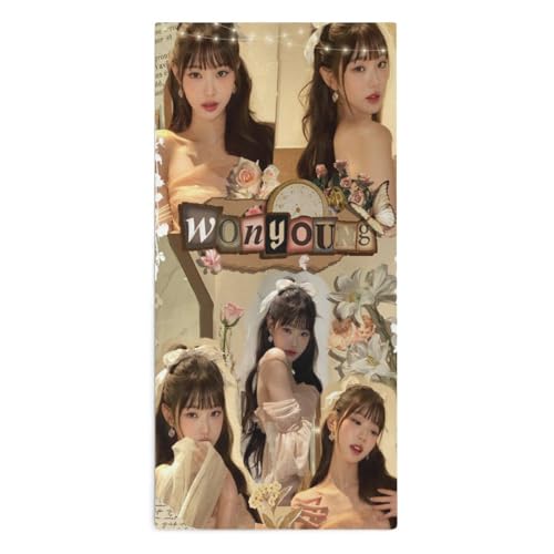 IVE アイヴ ウォニョン フェイスタオル 超柔フェイスタオル バスタオル 軽量クリーニングタオル 温泉バスタオル 通気 家庭用 ふわふわ スポーツタオル アニメグッズ ビーチタオル ギフト 速乾 アニメ 肌触り良い 吸水