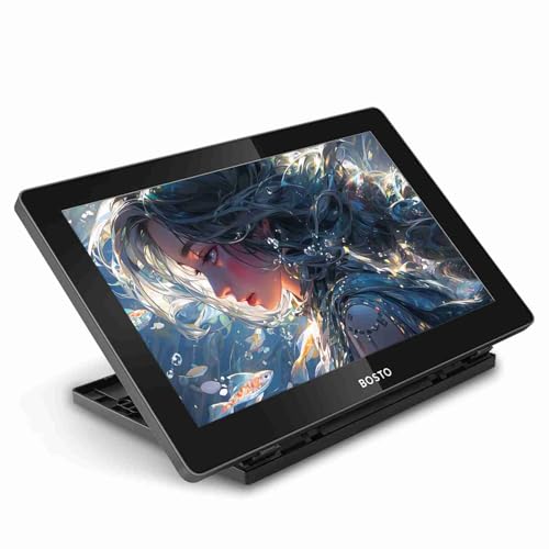 BOSTO 16HD 15.6 pulgadas IPS Gráfico Dibujo Tablet Monitor Alta Resolución 16K Nivel de presión para entusiastas del dibujo