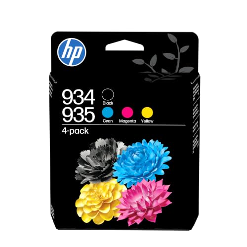 HP 934935 Pack de 4 jaune cyan original Officejet cartouche d'encre