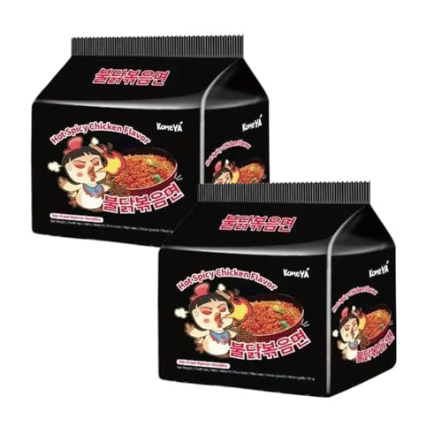 Komeya | Pack 10 Fideos ramen salteados coreanos - Hot Chicken Ramen Picante Buldak 131g