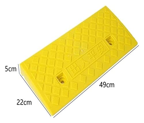 Ramp 5CM High Wheelchair Ramps, Patio Garden Step Mat Threshold Ramps Trolley Scooter Safety Ramps (Color : Natural, Size : 49 * 22 * 5CM) miniatura 2