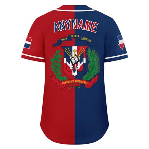 Camiseta personalizada de béisbol República Dominicana para hombres y mujeres, con nombre y número impresos/cosidos, camiseta de orgullo Dominicana, camiseta heritage miniatura 5