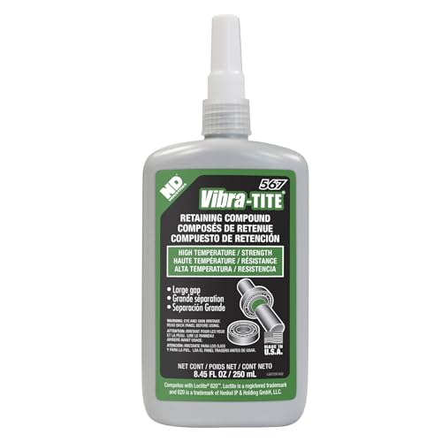 Vibra-TITE 567 Green High Temperature Retaining Compound, 250ml Bottle