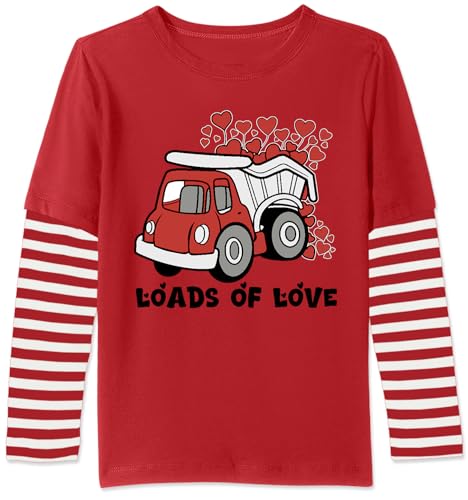 Image of BesserBay Valentines Day Unisex Kids Long Sleeve Top 2-14 Years
