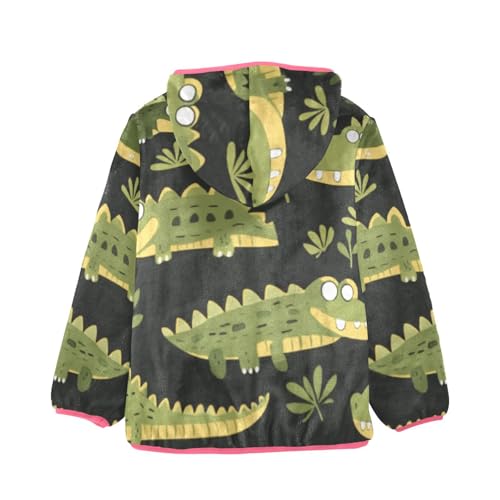 GuoChe Cartoon Safari Crocodiles_4 Toddler Sherpa Jacket2