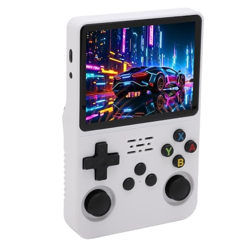 R36S Retro-Handheld-Spielekonsole, 3,5-Zoll-IPS-Bildschirm Videospielkonsole, Dual 3D Rocker, Hand-Emulator-Konsole mit Open-Source-Linux-System, 3000-mAh