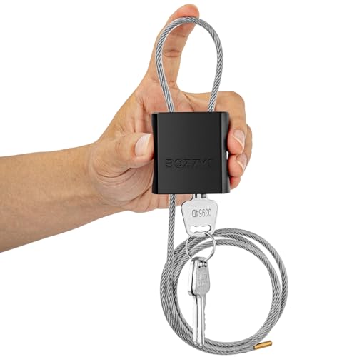 BOZZYS Cable Lock with 3 Keys | L 3.28ft(1m),D 1/6in(4mm)