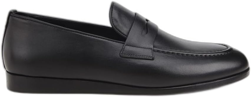 HOTİÇ Erkek Deri Siyah Klasik Loafer