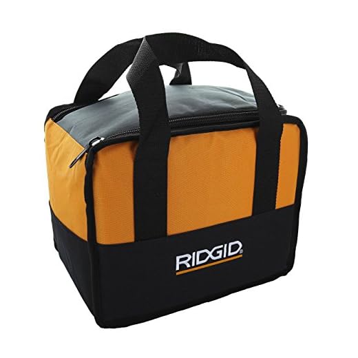 Ridgid Genuine OEM Soft-Sided Heavy Duty Contractor’s Tool Bag for Drills or Impact Drivers (12 Inches x 10 Inches x 8 Inches)