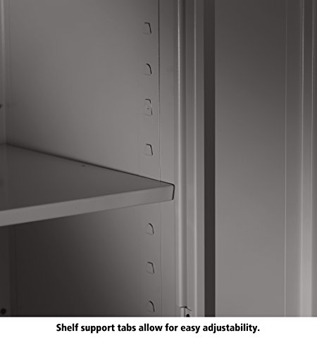 Tennsco 7224 24 Gauge Steel Standard Welded Storage Cabinet, 4 Shelves, 200 Lbs Capacity Per Shelf, 36" Width X 72" Height X 24" Depth, Black #TOP4