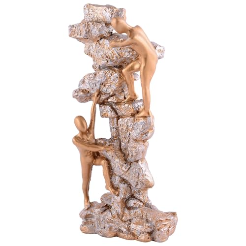 Image of Men Climb on wall Showpiece for Home Decor Showpiece, Atlas Sculpture for Office Table Dcor Multicolour - 13
