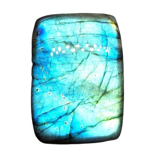 Labradorite naturelle rectangulaire pour création de bague et pendentif DIY