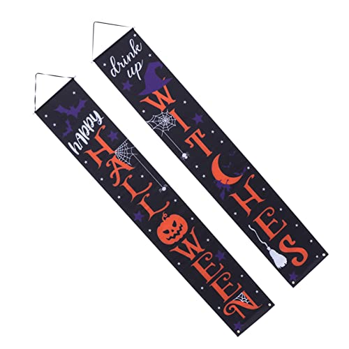 Matériaux de qualité pour ces bannières d'Halloween durables et faciles à poser