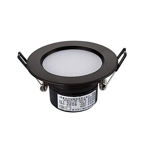 LED Encastré Plafond Downlight Rond Aluminium Spot Encastrable Noir Étanche IP44
