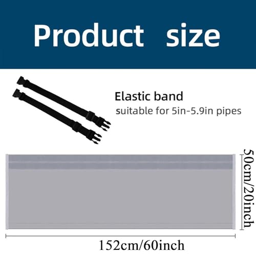 aislante para tubo de CA resistente a rayos UV y funda lavable para aire acondicionado de hogar 5
