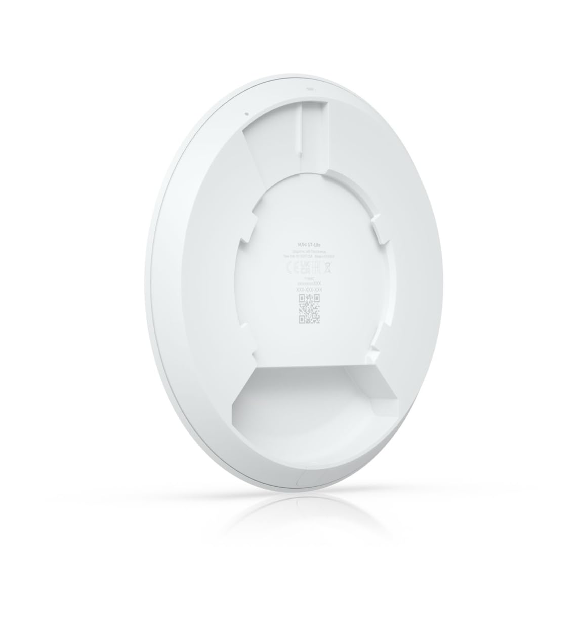 Ubiquiti UniFi U7-Lite – Punto di Accesso WiFi 7 (802.11ac/AX/be), 4 Flusso Spaziali, 115 m² di Copertura, 2.5 GbE RJ45, PoE+, 200 Utenti, Montaggio a Soffitto/Murale, Bianco