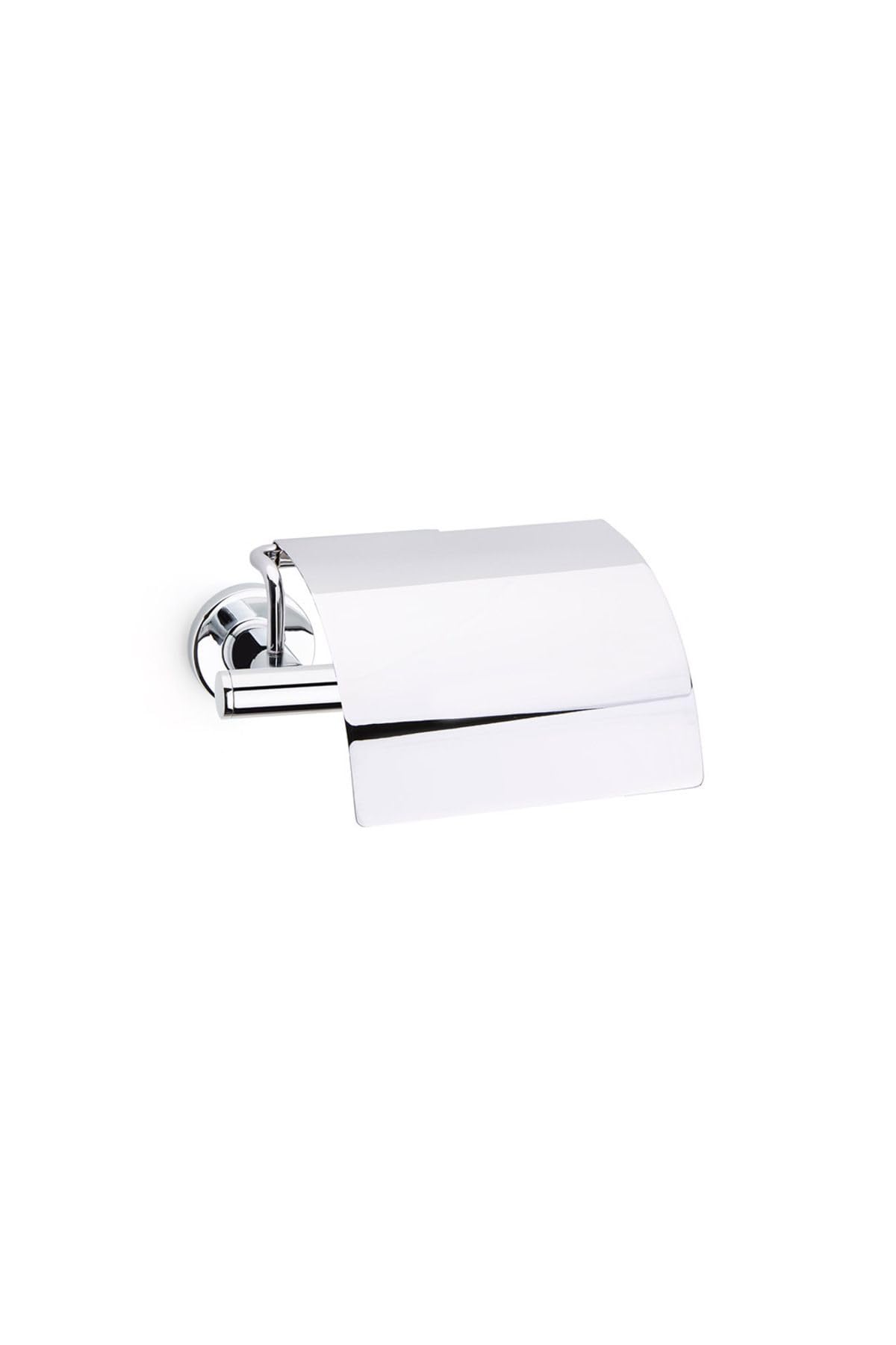 System Hoop Kapaklı Tuvalet Kağıtlığı Krom Renk 85X118X170 Mm