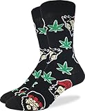 Good Luck Sock Men's Cheech & Chong Marijuana Socks, Adult