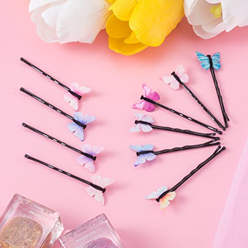 Pagow 30Pcs Hair Clips Butterfly Hair Barrettes Fabric Fashionable Bobby Pins Pearl Decorative Christmas Valentines Hair Accessories For Women Girls thumb #6
