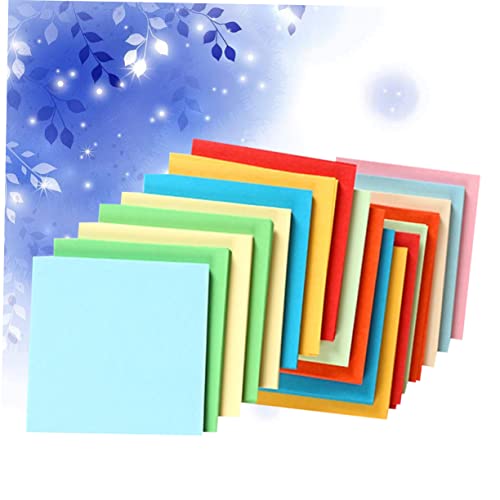CRAFTHROU 500Pcs Papel Origami Para Papel Colorido Para Papel De Construção De Papel Quadrado De Pap
