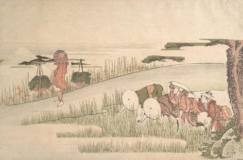 Impression sur toile Hokusai pour salon zen et décoration murale asiatique de 60x90cm